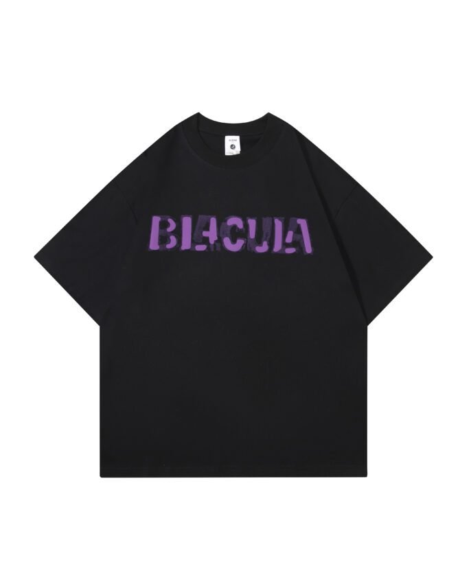 letuswin | Streetwear Brand Short-Sleeve | Heavyweight Oversized Contrast Color | Embroidery & Foam Print | Urban Unisex Matching #825127 - Image 7