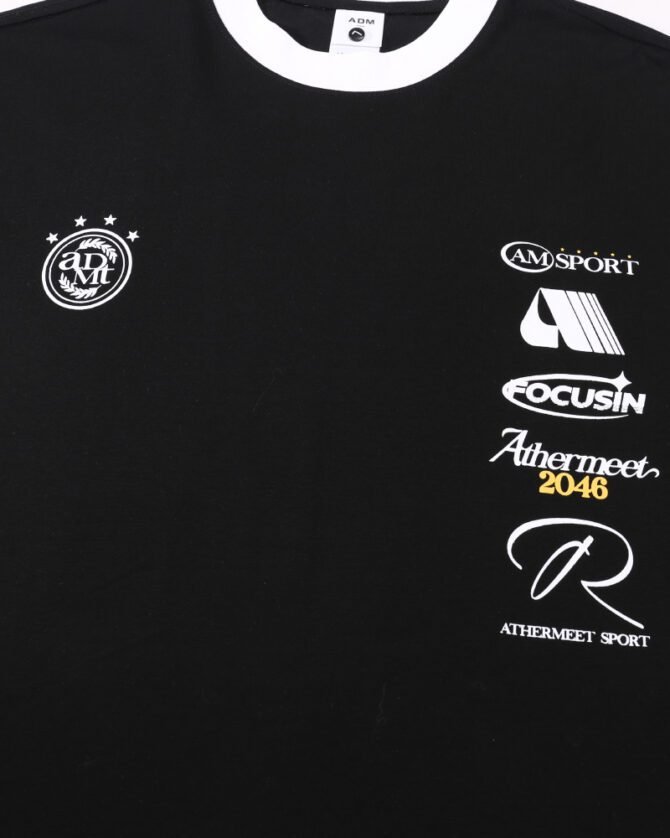 letuswin | 250g Heavyweight SS25 Tee | Loose Fit Contrast Collar Design | Sportswear Unisex Matching  #825133 - Image 30