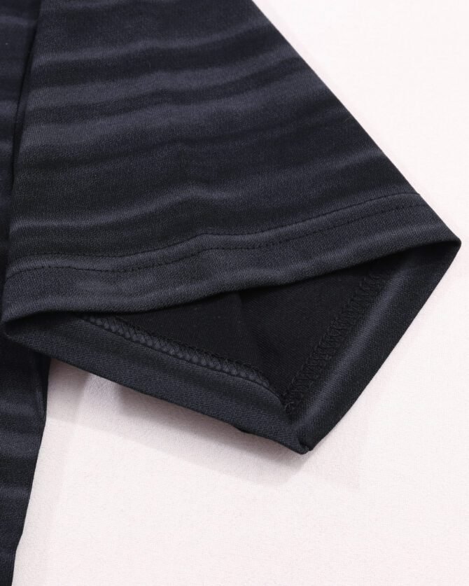 letuswin|Heavyweight Streetwear Tee | Loose Fit High-Street Stripe Patchwork | Office-Ready Unisex #825196 - Image 21
