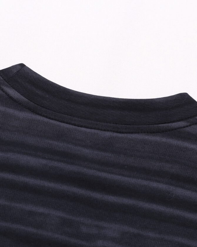 letuswin|Heavyweight Streetwear Tee | Loose Fit High-Street Stripe Patchwork | Office-Ready Unisex #825196 - Image 19