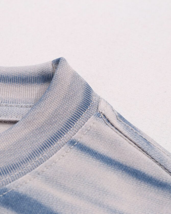 letuswin|Heavyweight Streetwear Tee | Loose Fit High-Street Stripe Patchwork | Office-Ready Unisex #825196 - Image 26