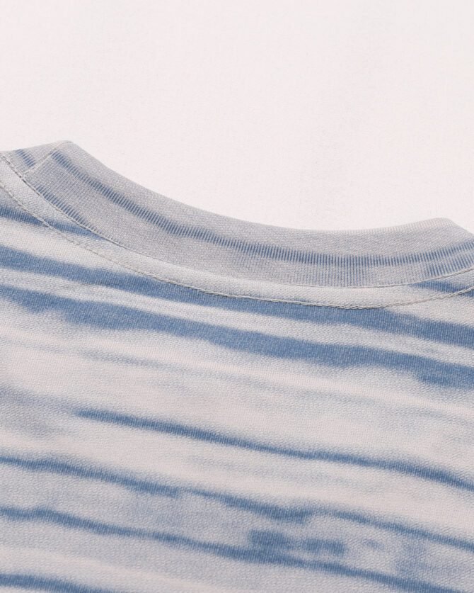 letuswin|Heavyweight Streetwear Tee | Loose Fit High-Street Stripe Patchwork | Office-Ready Unisex #825196 - Image 27