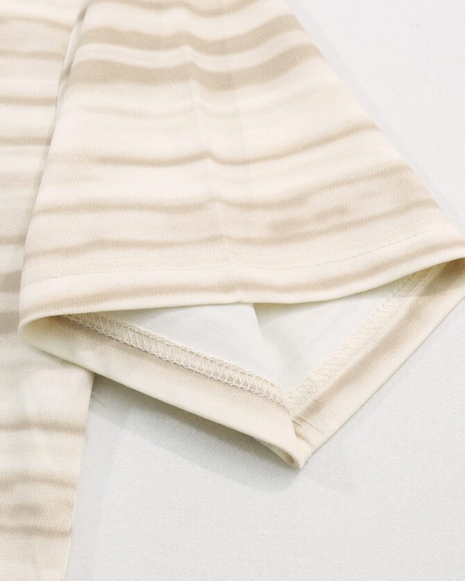 letuswin|Heavyweight Streetwear Tee | Loose Fit High-Street Stripe Patchwork | Office-Ready Unisex #825196 - Image 14
