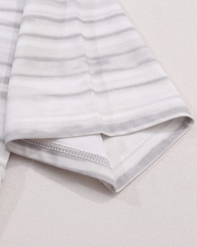 letuswin|Heavyweight Streetwear Tee | Loose Fit High-Street Stripe Patchwork | Office-Ready Unisex #825196 - Image 34