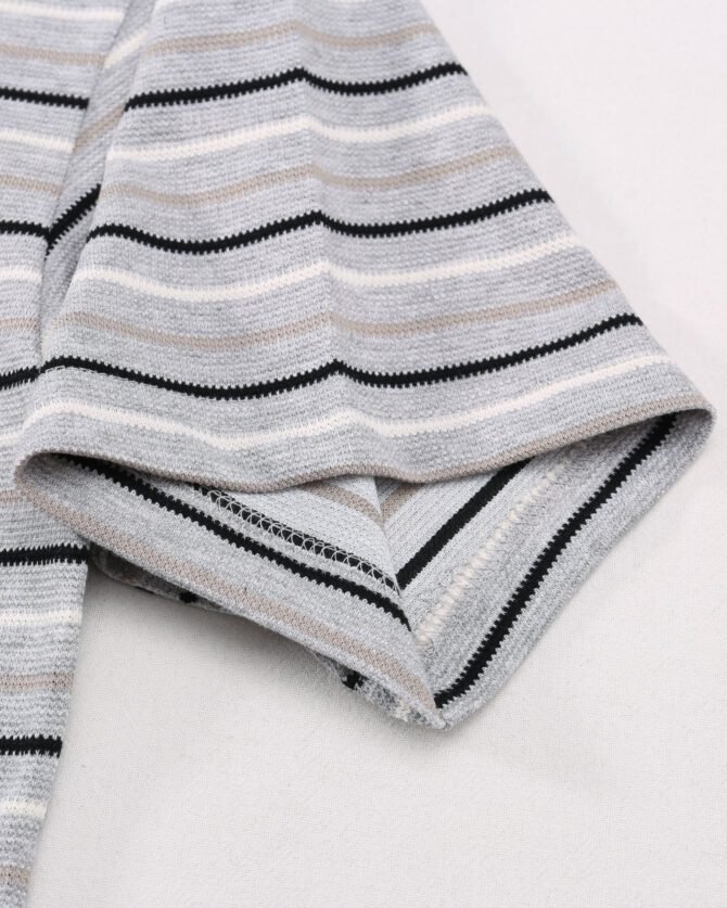 letuswin | SS25 Short-Sleeve T-Shirt | Oversized Structural Striped Design | Sportswear Unisex Styling #82587 - Image 19