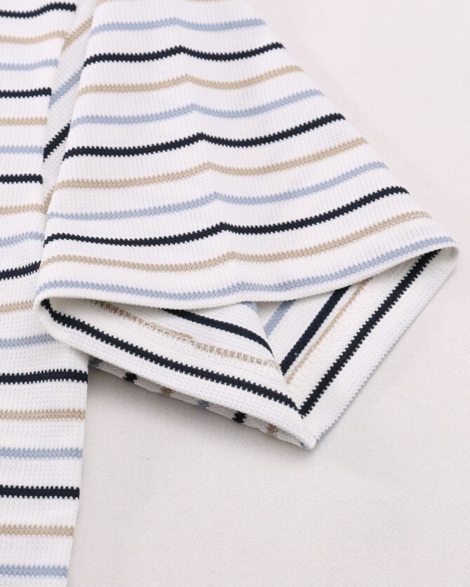 letuswin | SS25 Short-Sleeve T-Shirt | Oversized Structural Striped Design | Sportswear Unisex Styling #82587 - Image 26