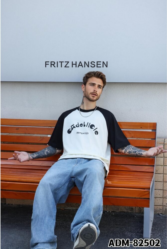 letuswin | 200g Short-Sleeve Tee | Heavyweight Loose Fit | Premium Burnout Finish | 100% Cotton | Streetwear Couple's Set | Cool-Touch Technology #82502 - Image 2