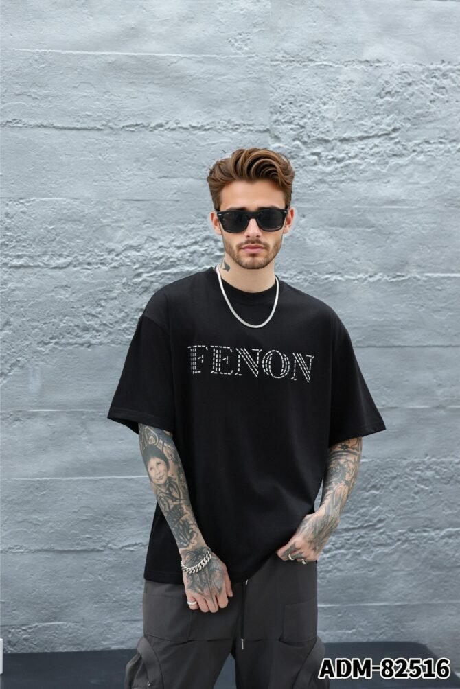 letuswin | New Short-Sleeve Tee | Loose Fit American Metallic Foil Appliqué | 100% Cotton | Streetwear Unisex Styling  #82516 - Image 5