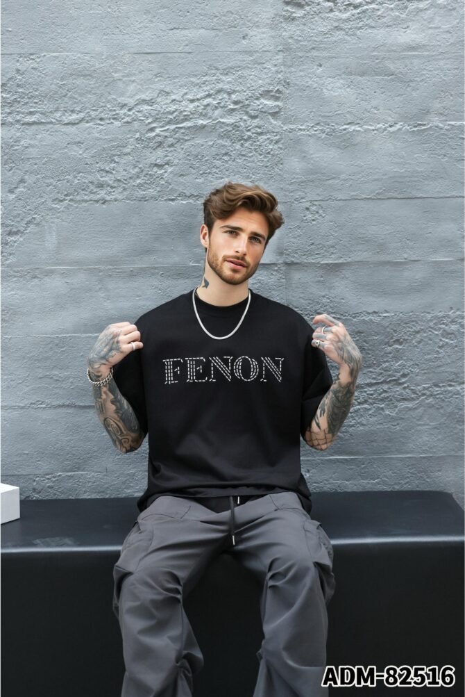 letuswin | New Short-Sleeve Tee | Loose Fit American Metallic Foil Appliqué | 100% Cotton | Streetwear Unisex Styling  #82516 - Image 4