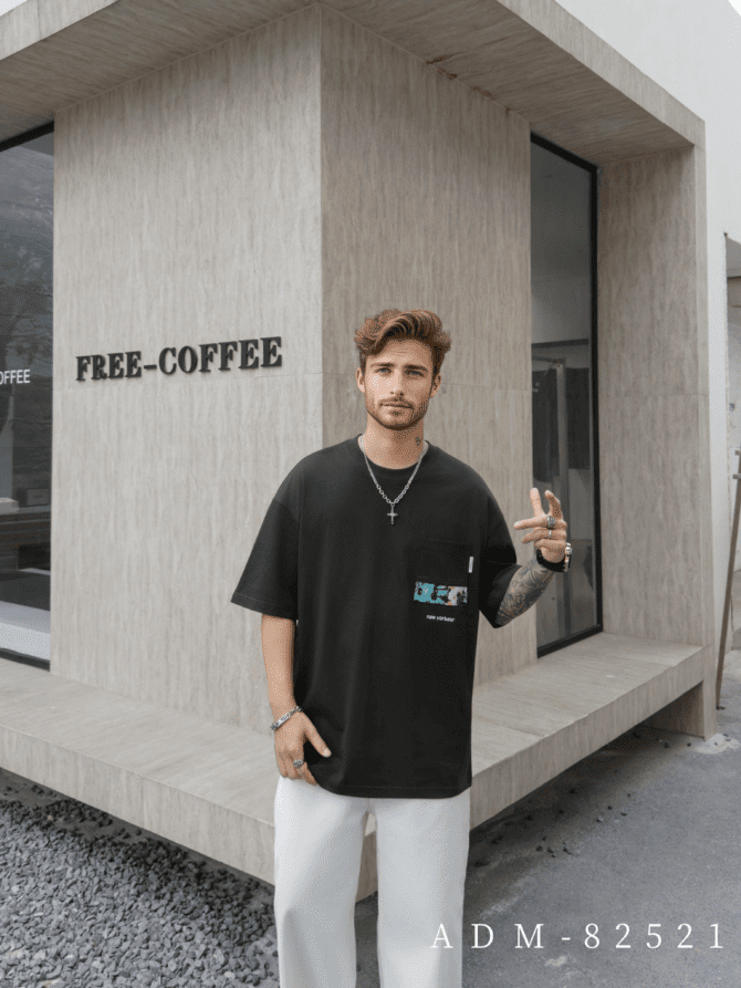 letuswin | New Streetwear Short-Sleeve | Oversized Premium Patchwork | Outdoor Camping Unisex #82521