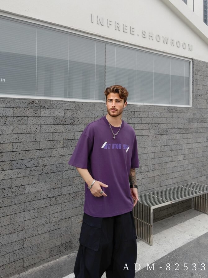 letuswin | SS25 Heavyweight T-Shirt | Oversized Streetwear Burnout | 100% Cotton | Gender-Neutral Matching  #82533 - Image 3