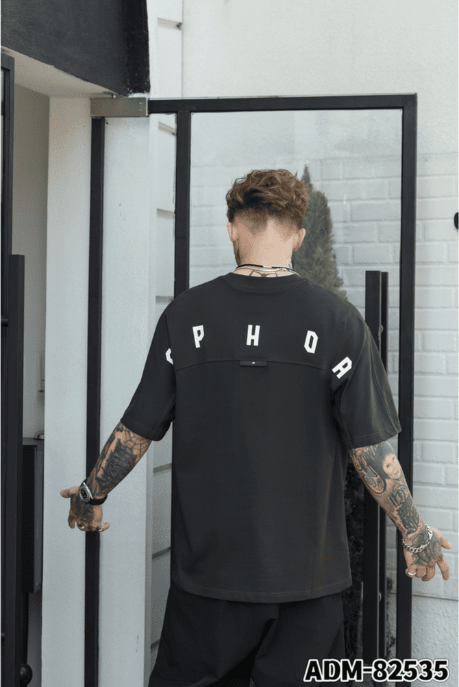 letuswin | SS25 Short-Sleeve Tee | Oversized Printed Structural Design | 100% Cotton | Streetwear Unisex #82535 - Image 8