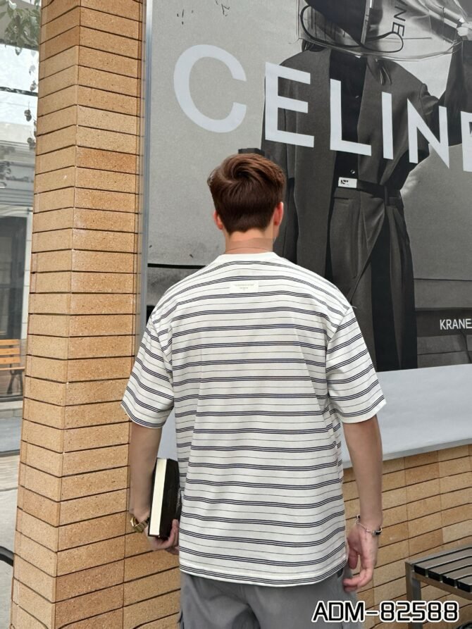 letuswin | Streetwear New Release | Heavyweight Loose Fit 3D Striped Tee | Sportswear Guochao Unisex Set #82588 - Image 4