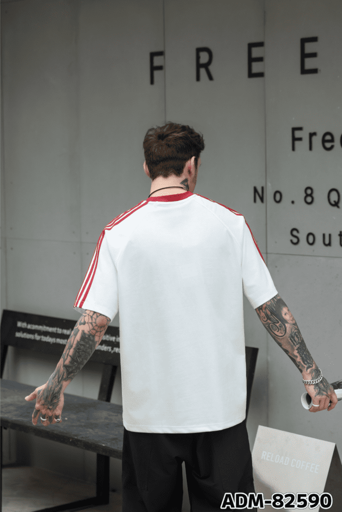 letuswin | SS25 Heavyweight Streetwear | Loose Fit Premium Striped Print | Daily Casual Unisex  #82590 - Image 6