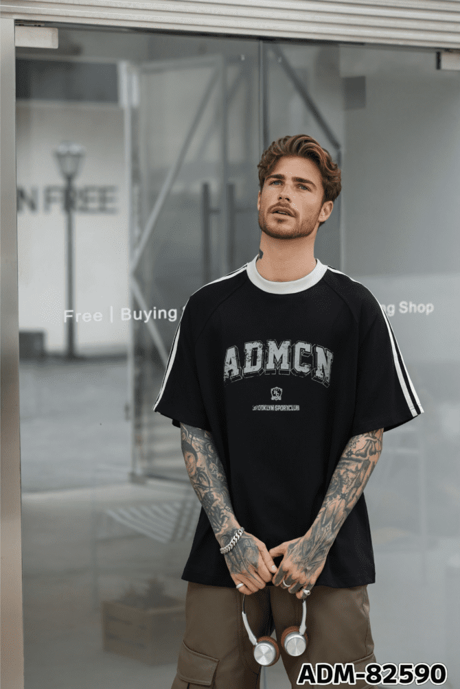 letuswin | SS25 Heavyweight Streetwear | Loose Fit Premium Striped Print | Daily Casual Unisex  #82590 - Image 3