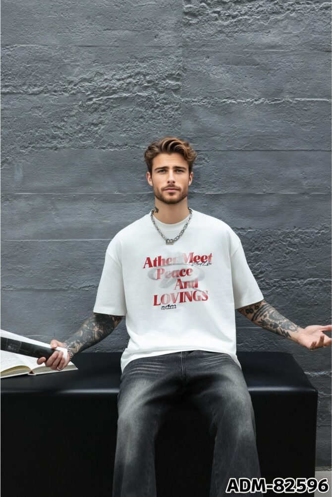 letuswin | SS25 Streetwear T-Shirt | Loose Fit Badge Print | Tech Cotton | Daily Casual Unisex  #82596 - Image 8