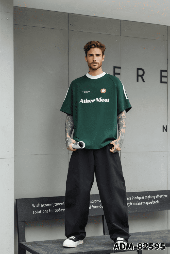 letuswin | SS25 New Streetwear Tee | Oversized Street Print | 100% Cotton | Sportswear Matching Set  #82595 - Image 5