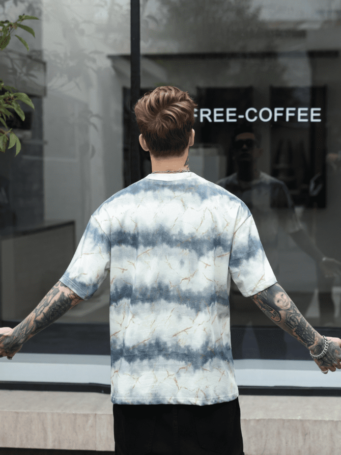 letuswin|SS25 Heavyweight New | Loose Fit Guochao Vintage Fabric Print | Unisex Casual Essentials #825106 - Image 2