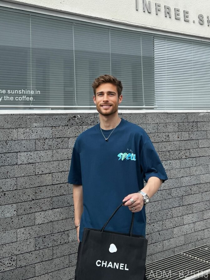 letuswin|Heavyweight New Oversized Tee | Embroidered Stripe Coating Tech | Sportswear Unisex Matching #825113