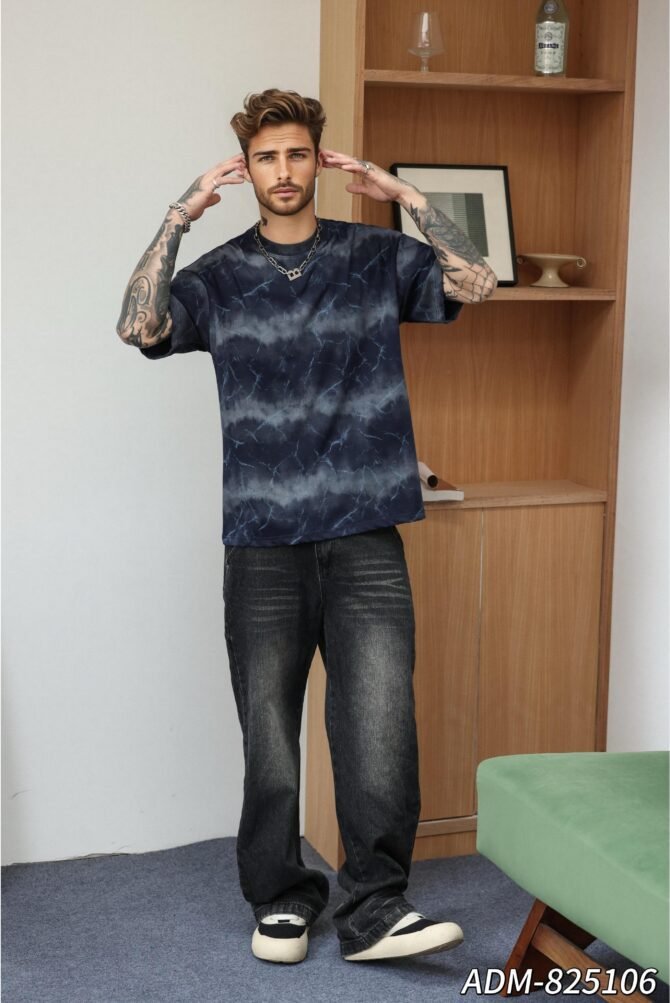 letuswin|SS25 Heavyweight New | Loose Fit Guochao Vintage Fabric Print | Unisex Casual Essentials #825106 - Image 6