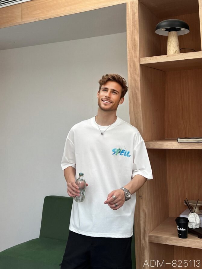 letuswin|Heavyweight New Oversized Tee | Embroidered Stripe Coating Tech | Sportswear Unisex Matching #825113 - Image 5