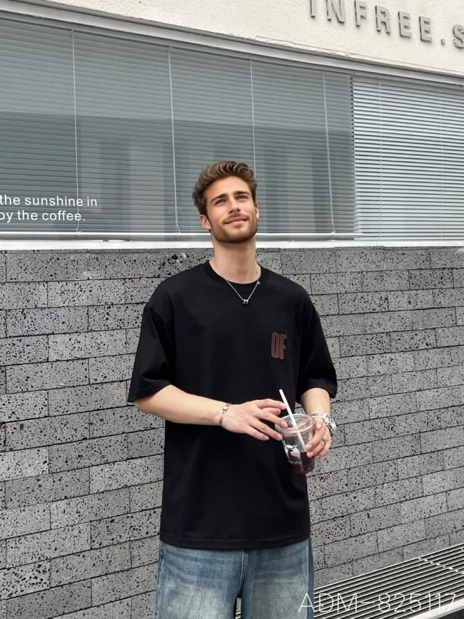 letuswin|SS25 Vintage Short-Sleeve | Loose Fit 3D Foam Lettering | Office-to-Street Essential #825117