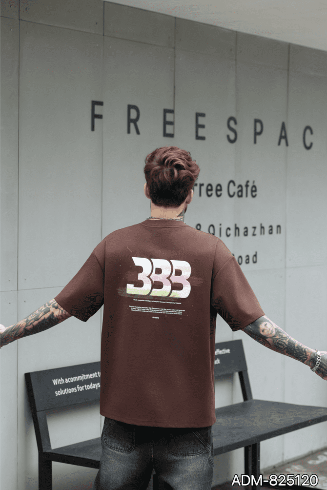 letuswin | SS25 New Heavyweight Tee | Oversized High-Street Striped Print | Outdoor Camping Unisex Styling #825120 - Image 6