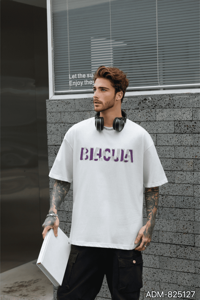letuswin | Streetwear Brand Short-Sleeve | Heavyweight Oversized Contrast Color | Embroidery & Foam Print | Urban Unisex Matching #825127 - Image 2