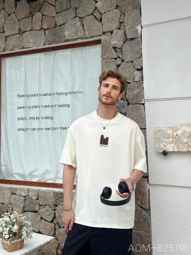 letuswin|SS25 Guochao Short-Sleeve | Loose Fit 3D Foam Sponge Design | Casual Commuter Ready #825116 - Image 3