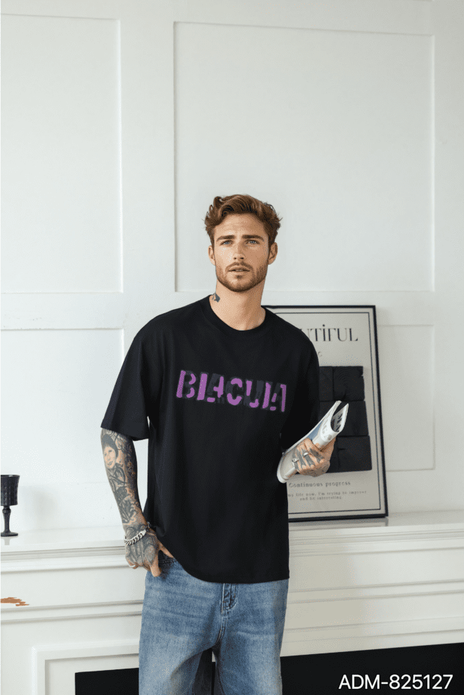 letuswin | Streetwear Brand Short-Sleeve | Heavyweight Oversized Contrast Color | Embroidery & Foam Print | Urban Unisex Matching #825127 - Image 4
