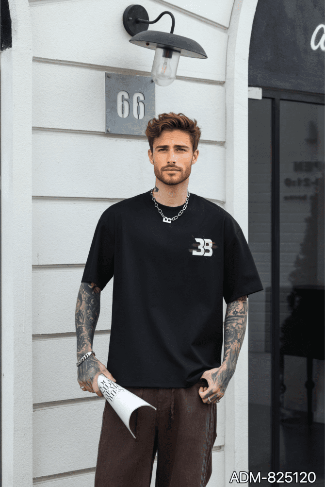 letuswin | SS25 New Heavyweight Tee | Oversized High-Street Striped Print | Outdoor Camping Unisex Styling #825120 - Image 3