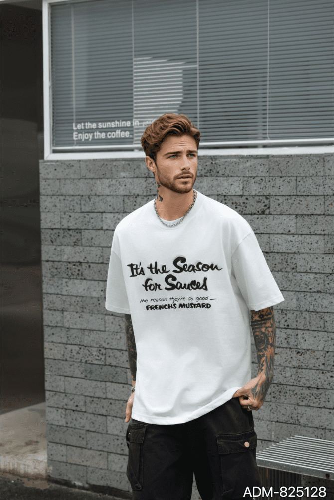 Heavyweight New Release | Loose Fit High-Street Retro 3D Coating Print | Urban Unisex Streetwear #825128 - Image 7