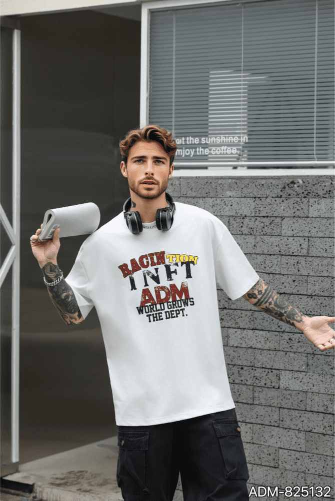 letuswin | SS25 Heavyweight T-Shirt | Oversized Distressed Street Print | Gender-Neutral Styling  #825132 - Image 4