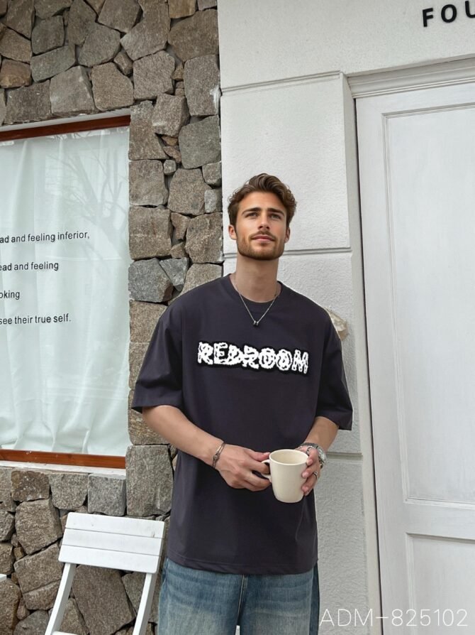 letuswin | Heavyweight Streetwear Tee | Oversized Guochao Embroidery | 3D Street Design | Commuter-Ready Urban #825102