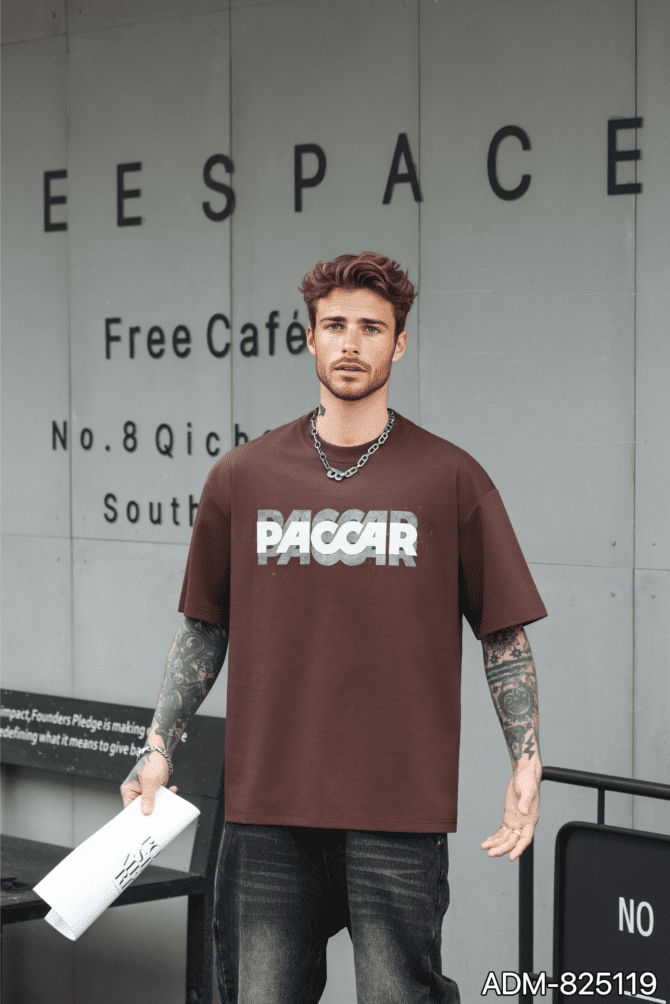 SS25 New Short-Sleeve Tee | Oversized American Vintage Textured Burnout | 210g Outdoor Commuter Essential #825119
