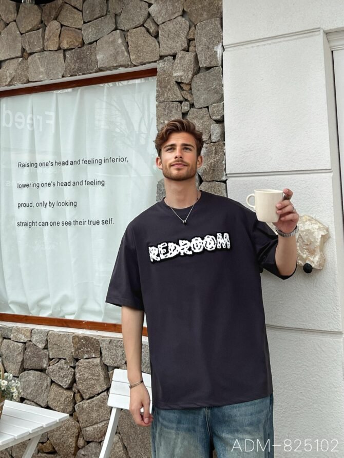 letuswin | Heavyweight Streetwear Tee | Oversized Guochao Embroidery | 3D Street Design | Commuter-Ready Urban #825102 - Image 2