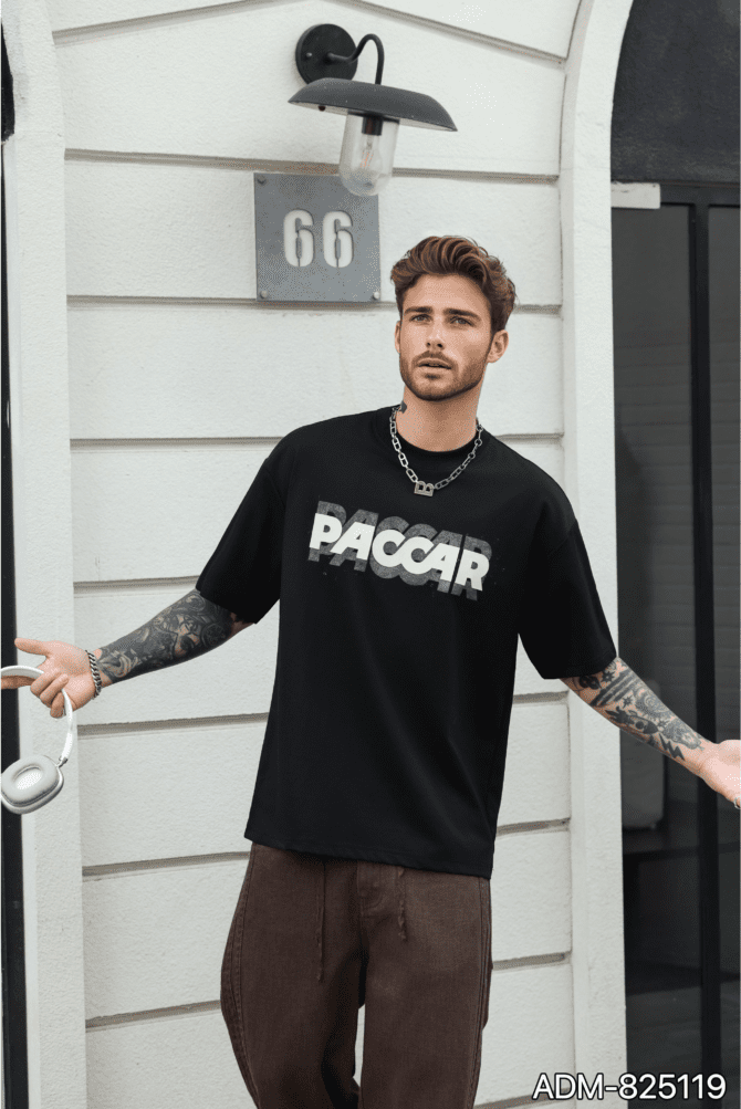 SS25 New Short-Sleeve Tee | Oversized American Vintage Textured Burnout | 210g Outdoor Commuter Essential #825119 - Image 3