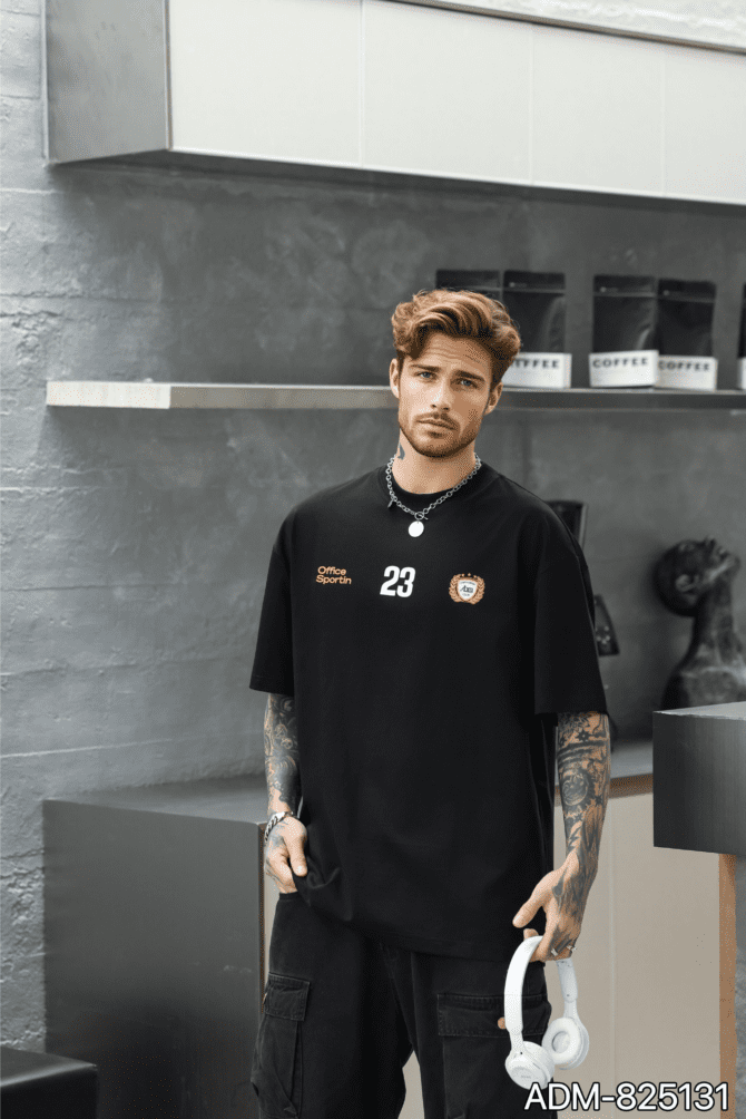 letuswin | 260g Heavyweight Streetwear Tee | Loose Fit Retro Tech Cotton Print | Daily Casual Unisex   #825131 - Image 2