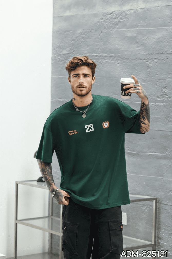 letuswin | 260g Heavyweight Streetwear Tee | Loose Fit Retro Tech Cotton Print | Daily Casual Unisex   #825131 - Image 6