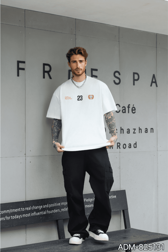 letuswin | 260g Heavyweight Streetwear Tee | Loose Fit Retro Tech Cotton Print | Daily Casual Unisex   #825131 - Image 7
