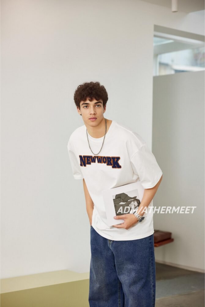 letuswin|Streetwear Oversized Tee | High-Street Vintage Patch Print | Sportswear Daily Outfit #825135 - Image 4