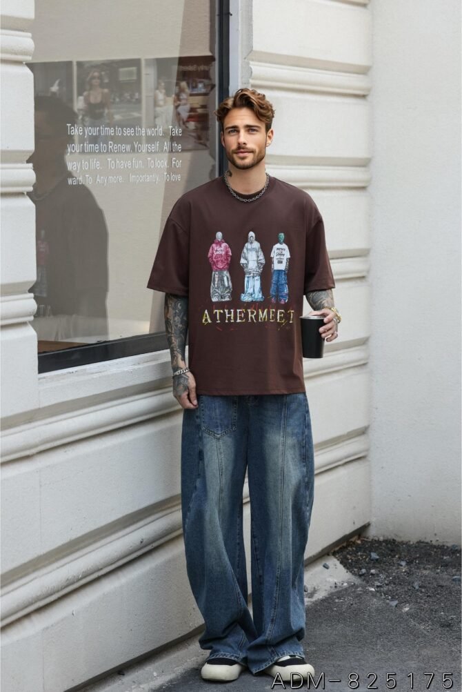 letuswin|New Guochao Short-Sleeve | Loose Fit American Print | Streetwear Daily Rotation #825175 - Image 3
