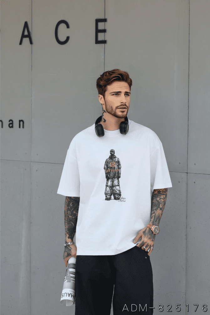letuswin|New High-Street Short-Sleeve | Loose Fit Vintage Print | Casual Office Appropriate #825176 - Image 4