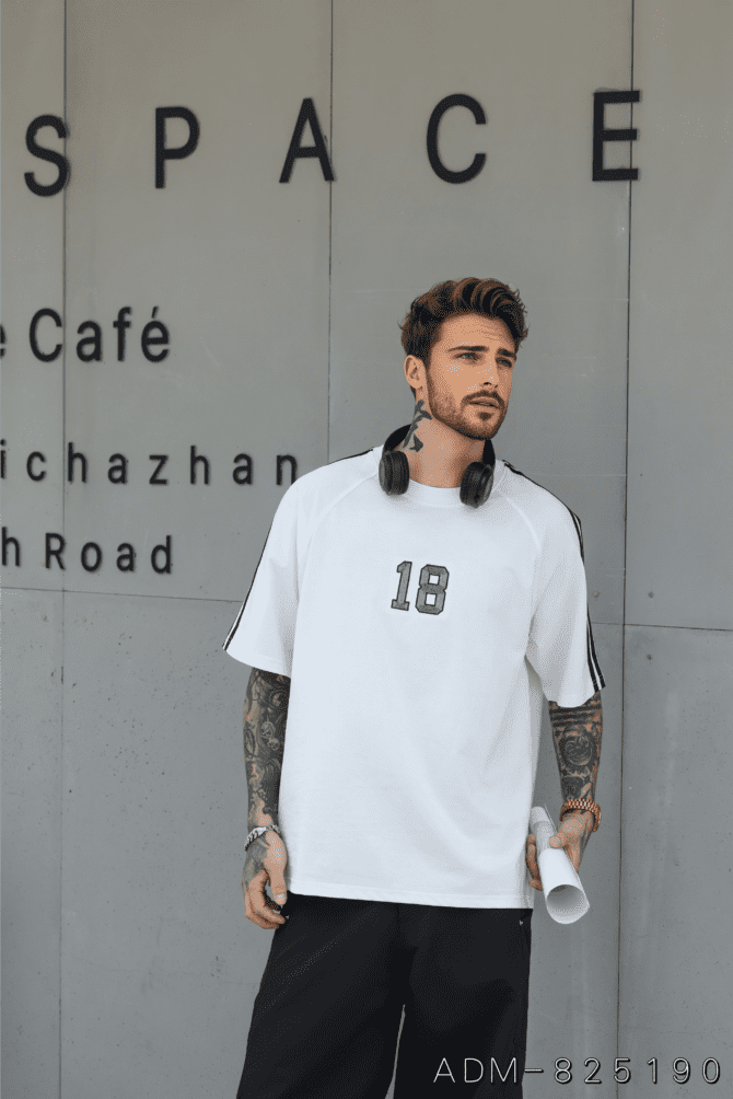 letuswin|New Oversized Stripe Tee | American Embroidery Design | Outdoor Unisex Matching #825190