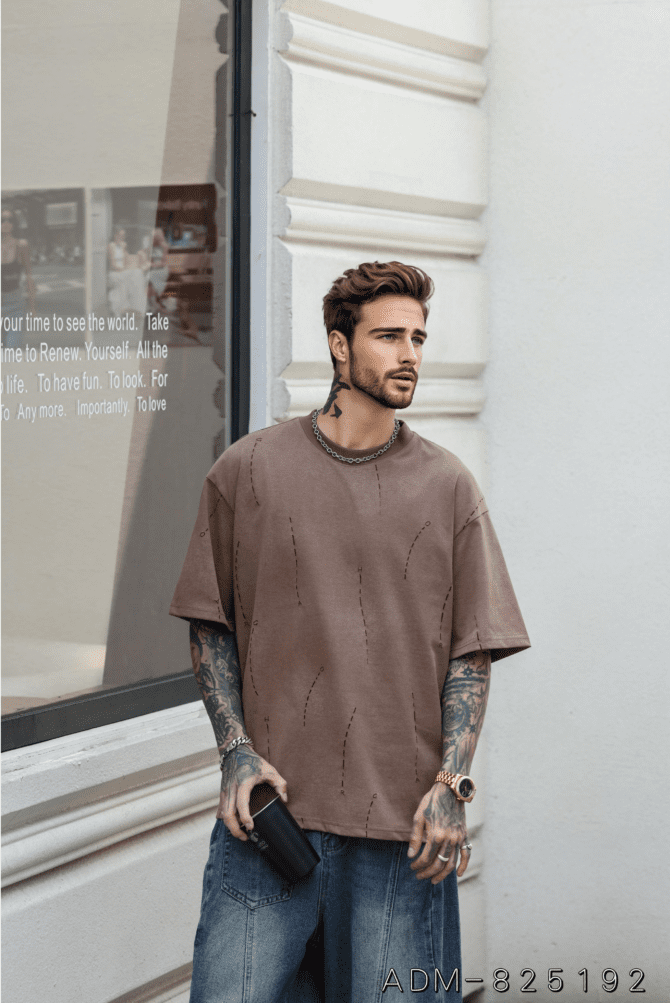 letuswin|SS25 Heavyweight New | Loose Fit High-Street Burnout Washed | Unisex Casual Wear #825192 - Image 2