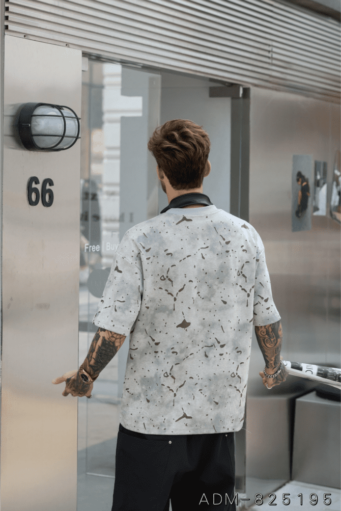 letuswin|Heavyweight Streetwear Tee | Dual-Tone Washed Label Burnout | American Vintage Commuter #825195 - Image 3