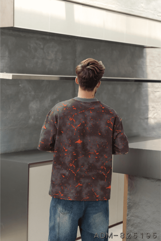 letuswin|Heavyweight Streetwear Tee | Dual-Tone Washed Label Burnout | American Vintage Commuter #825195 - Image 6