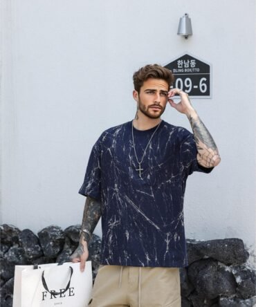 letuswin|SS25 Heavyweight Oversized Tee | Premium American Burnout | Outdoor Commuter Essential #825199