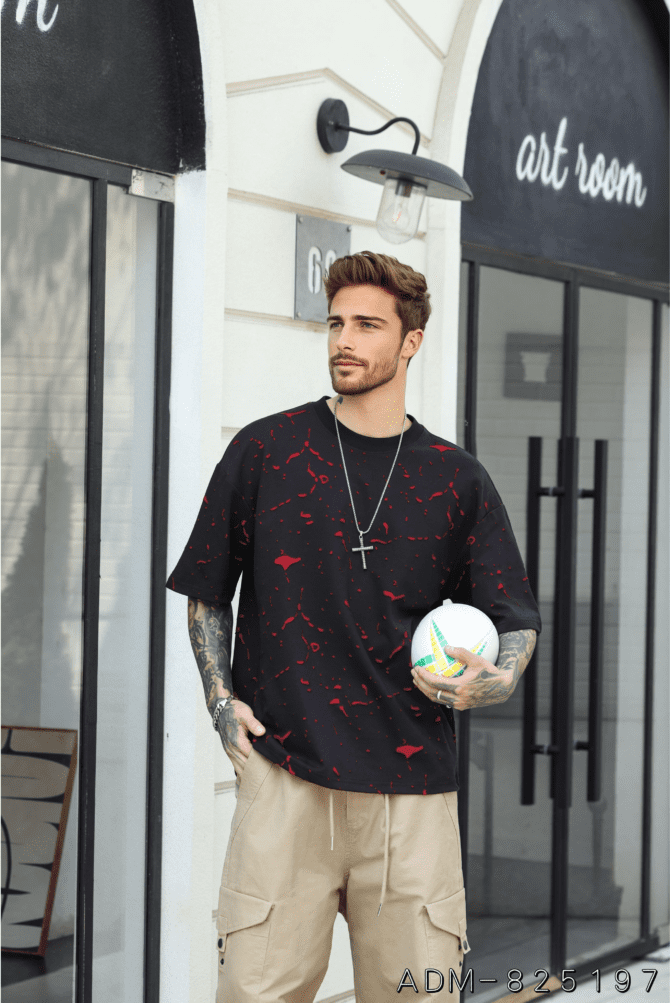 letuswin|SS25 Heavyweight New | Loose Fit Dual-Tone Guochao Burnout Coating | Streetwear Daily Essential #825197