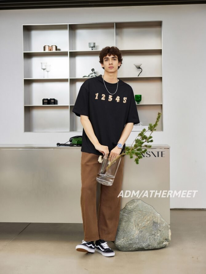 letuswin|SS25 Guochao Short-Sleeve | Loose Fit 3D Embroidery | Business Casual Approved #825136 - Image 4